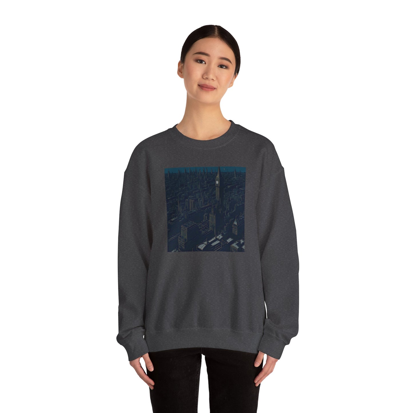 A city Unisex Heavy Blend Crewneck Sweatshirt