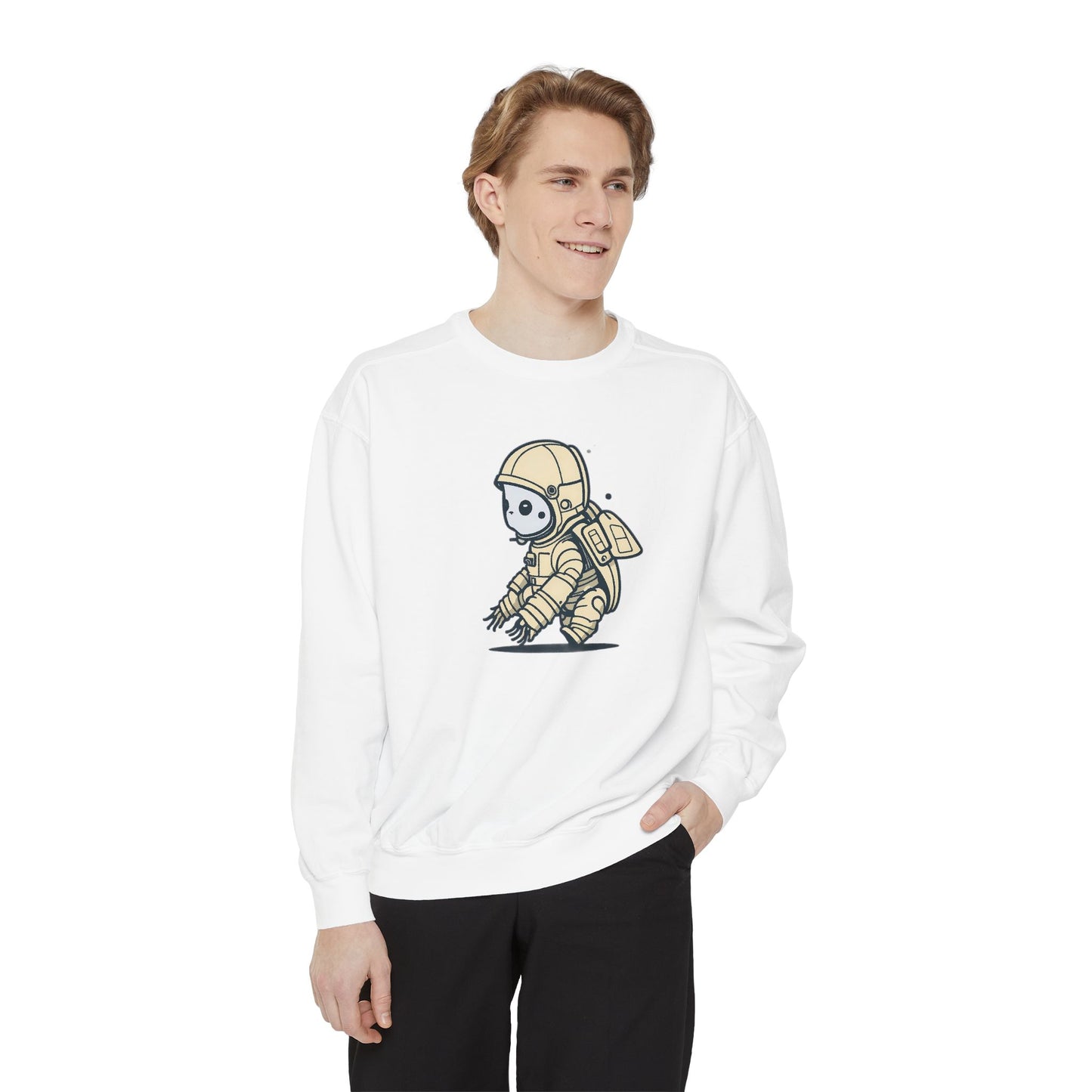 Galactic Guardian Turtle Unisex Garment-Dyed Sweatshirt