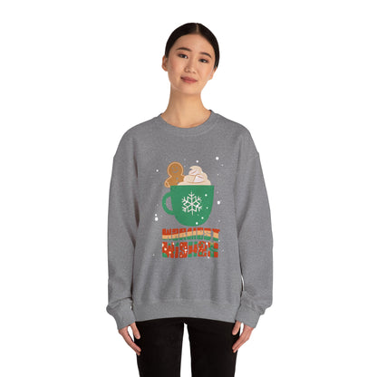 Gingerbread & Cocoa Comfort Sweatshirt Unisex Crewneck Christmas Sweatshirt