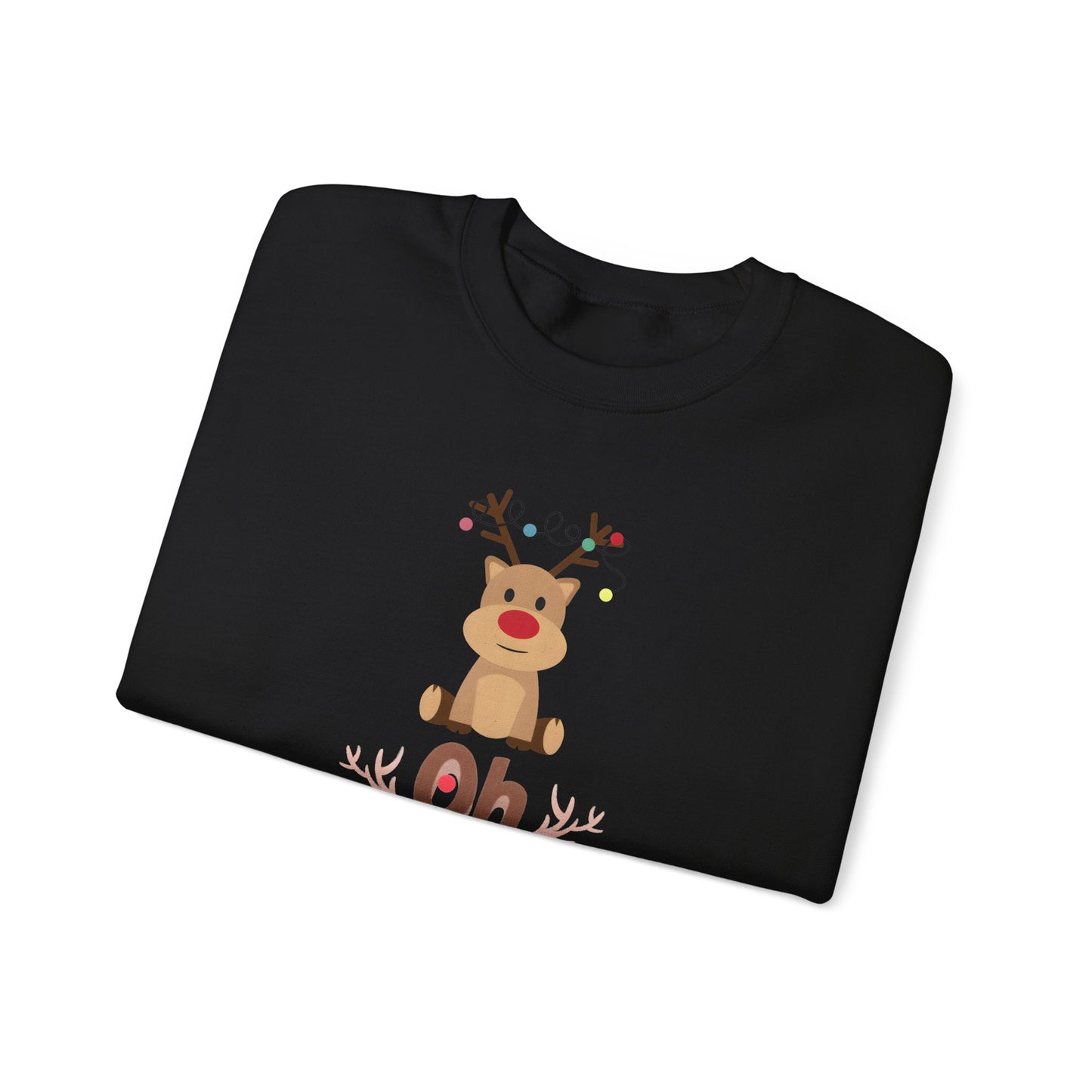 Oh Deer, Tangled Cheer Unisex Crewneck Christmas Sweatshirt