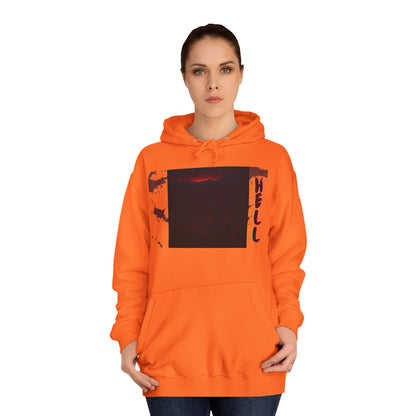 Hell or Paradise Graphic Unisex College Hoodie