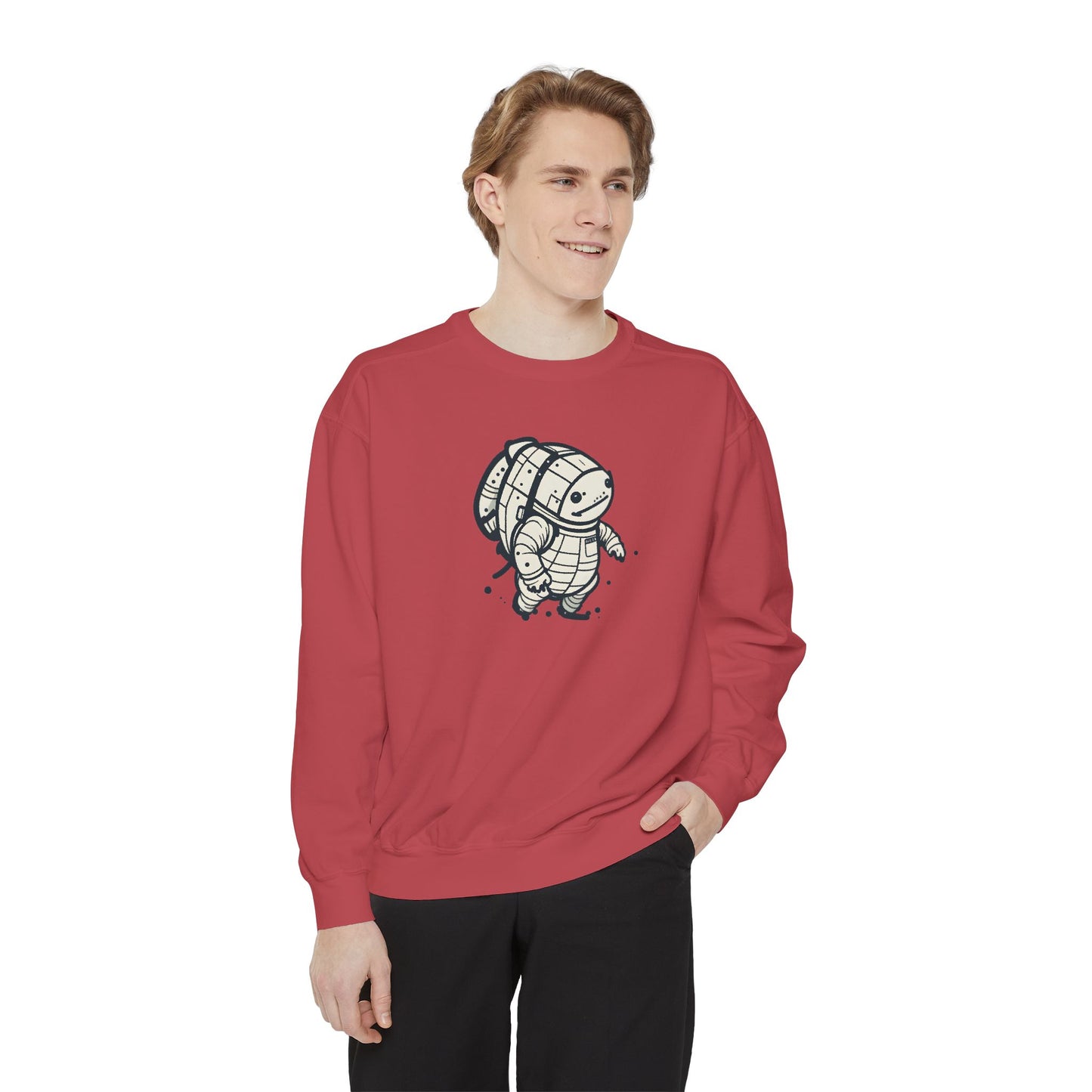 Celestial Explorer Turtle Unisex Garment-Dyed Sweatshirt