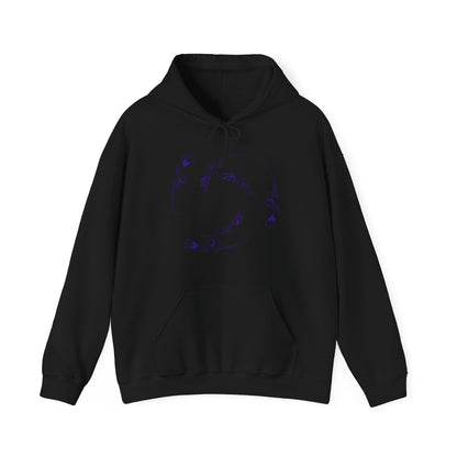 Swirling flower Unisex Heavy Blend Hooded Sweatshirt