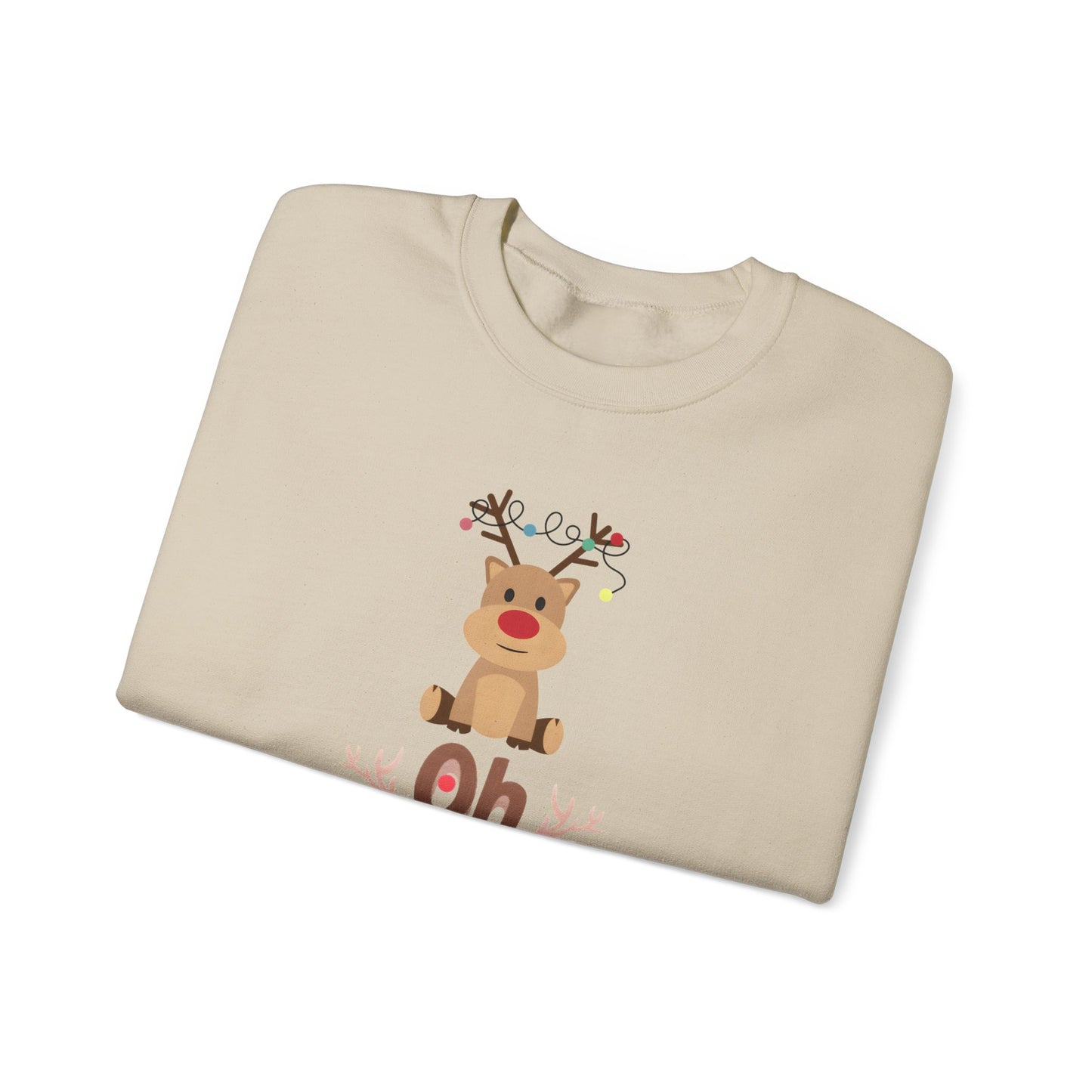 Oh Deer, Tangled Cheer Unisex Crewneck Christmas Sweatshirt