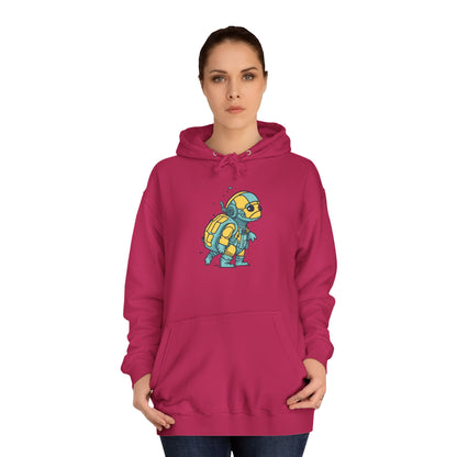 Cosmic Voyager Turtle Unisex College Hoodie