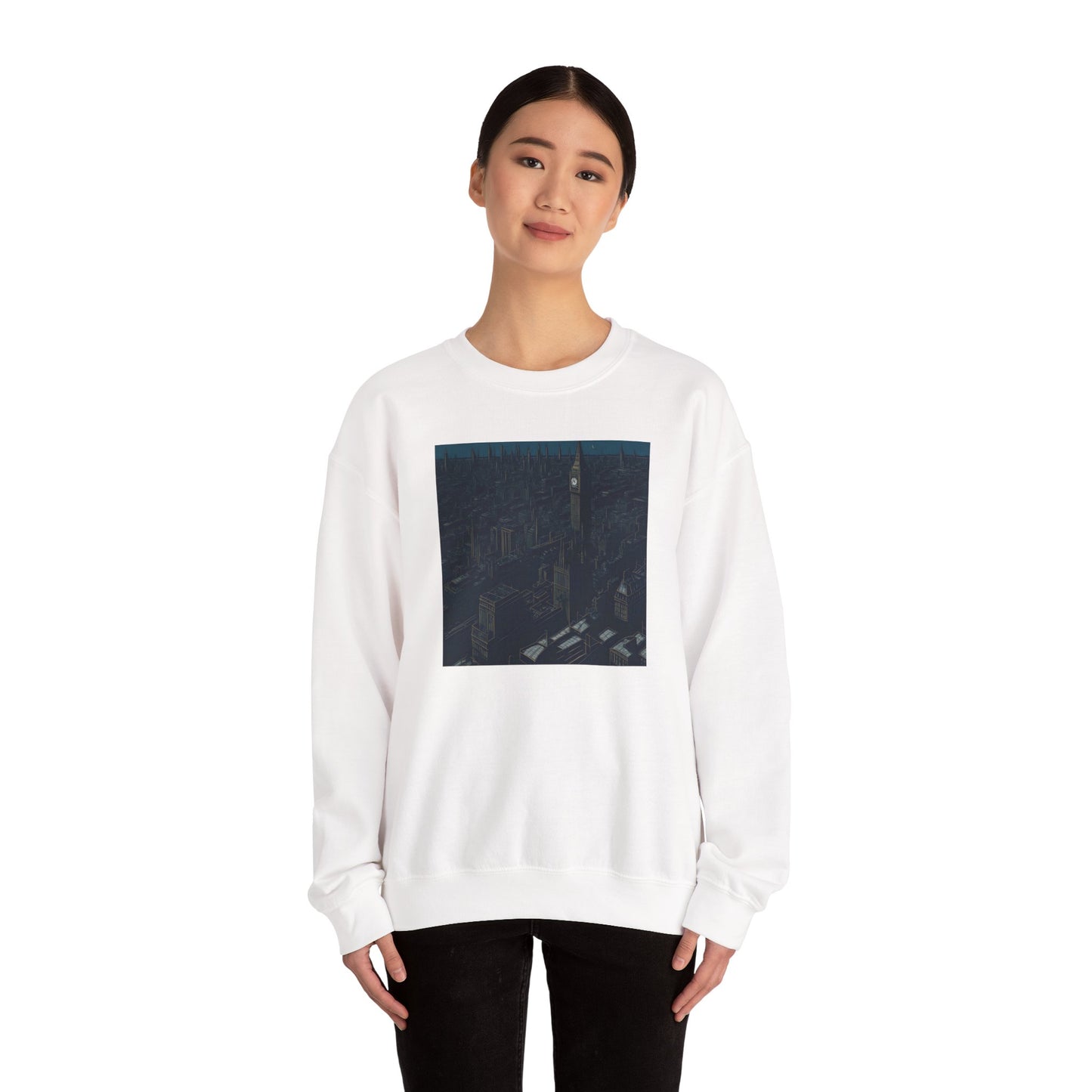 A city Unisex Heavy Blend Crewneck Sweatshirt