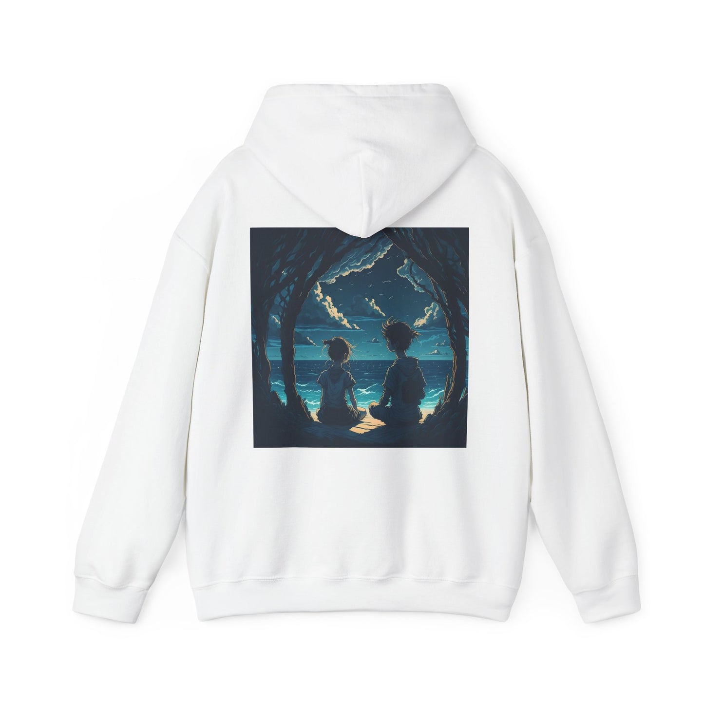 Tranquil graphic Unisex Heavy Blend Hooded Sweatshirt