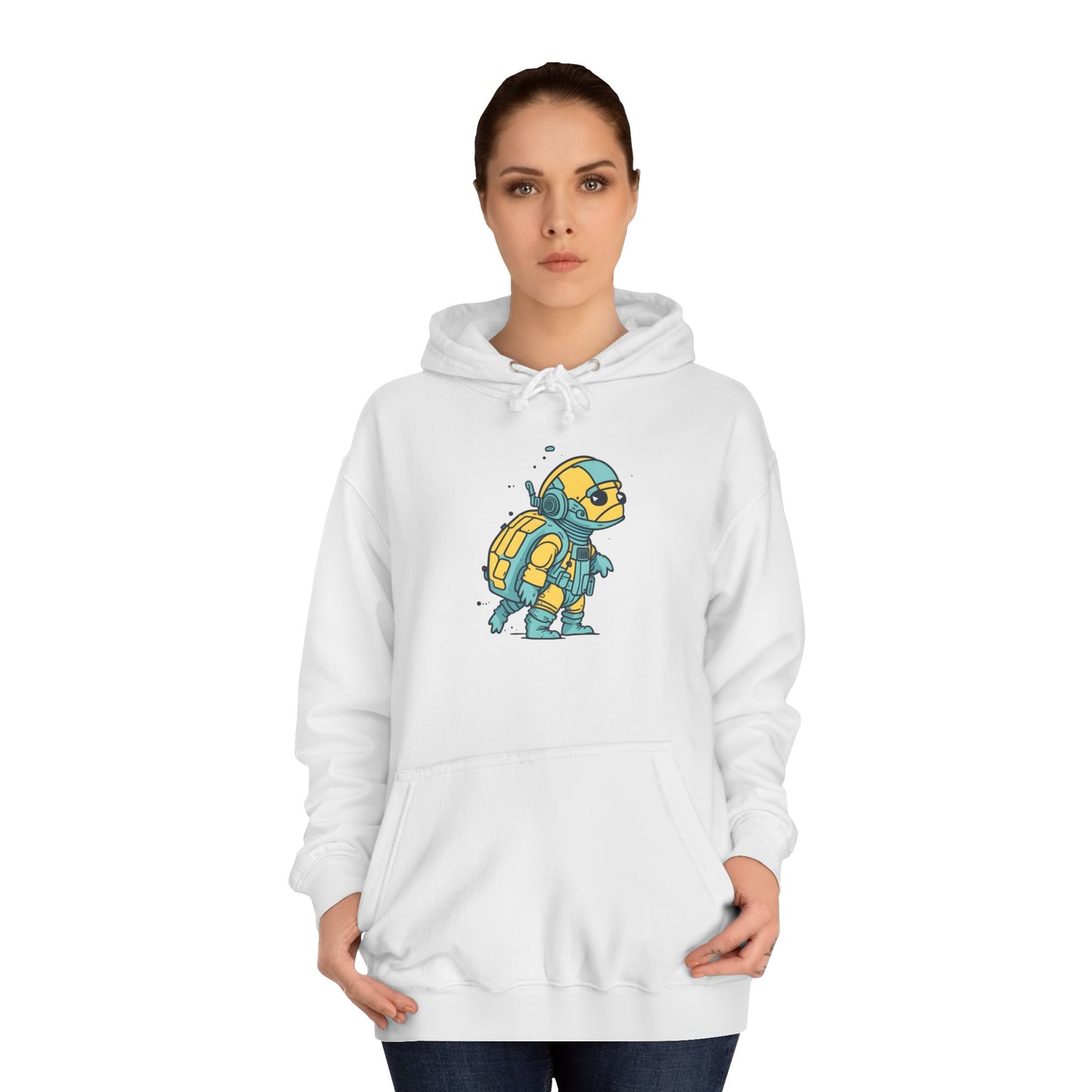 Cosmic Voyager Turtle Unisex College Hoodie
