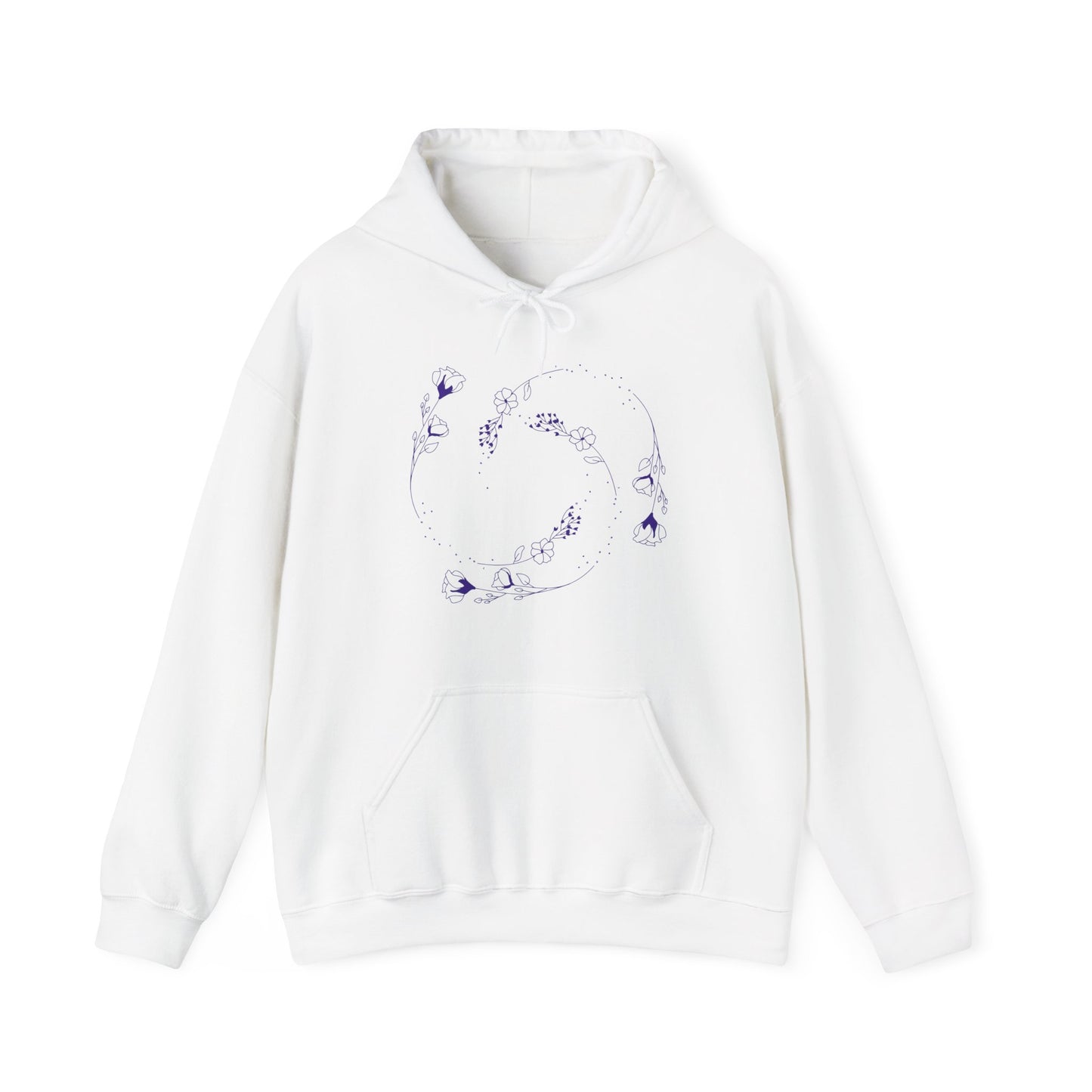 Swirling flower Unisex Heavy Blend Hooded Sweatshirt