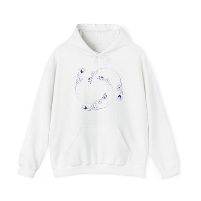 Swirling flower Unisex Heavy Blend Hooded Sweatshirt