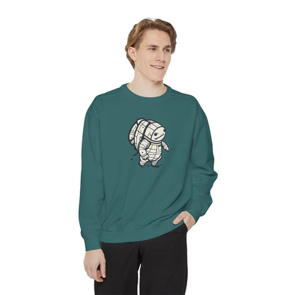 Celestial Explorer Turtle Unisex Garment-Dyed Sweatshirt