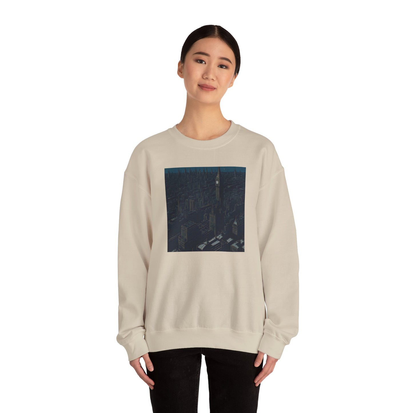 A city Unisex Heavy Blend Crewneck Sweatshirt