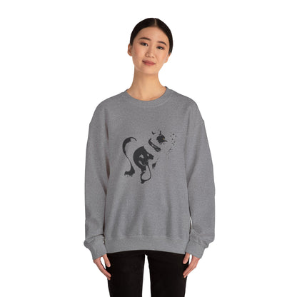 Whiskers in strokes Unisex Heavy Blend™ Crewneck Graphic Sweatshirt