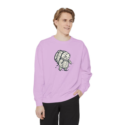Celestial Explorer Turtle Unisex Garment-Dyed Sweatshirt