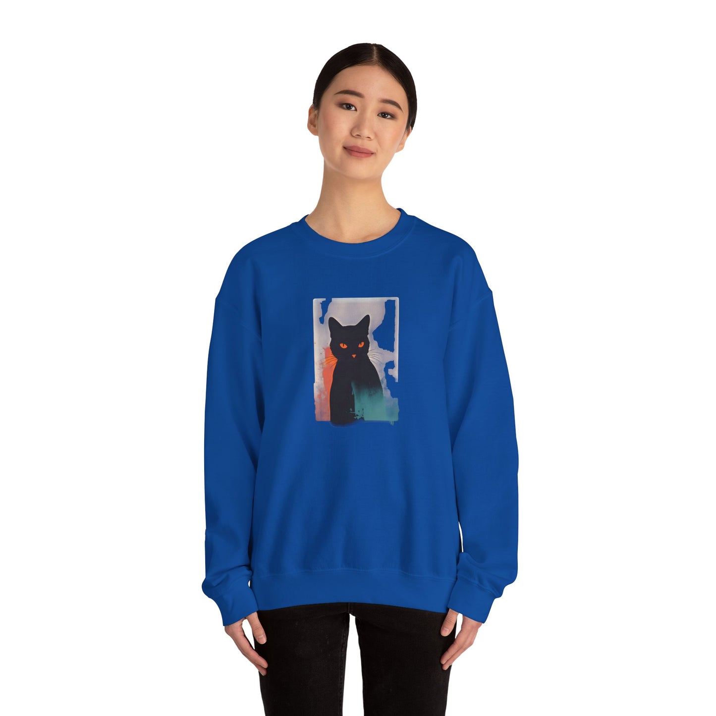 Grace in Purr Unisex Heavy Blend™ Crewneck Graphic Sweatshirt