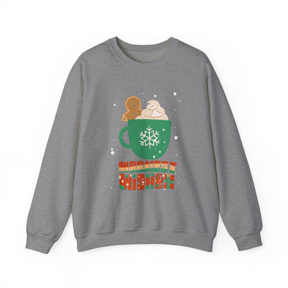 Gingerbread & Cocoa Comfort Sweatshirt Unisex Crewneck Christmas Sweatshirt