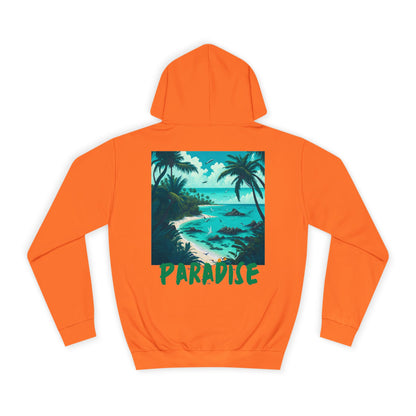 Hell or Paradise Graphic Unisex College Hoodie