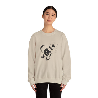 Whiskers in strokes Unisex Heavy Blend™ Crewneck Graphic Sweatshirt
