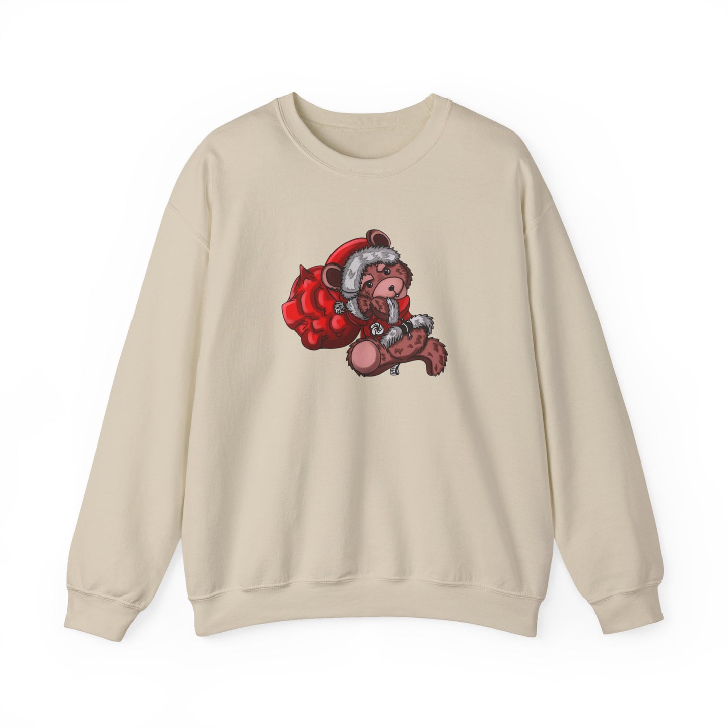 Jolly Paws Santa Bear Unisex Crewneck Christmas Sweatshirt