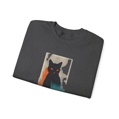 Grace in Purr Unisex Heavy Blend™ Crewneck Graphic Sweatshirt