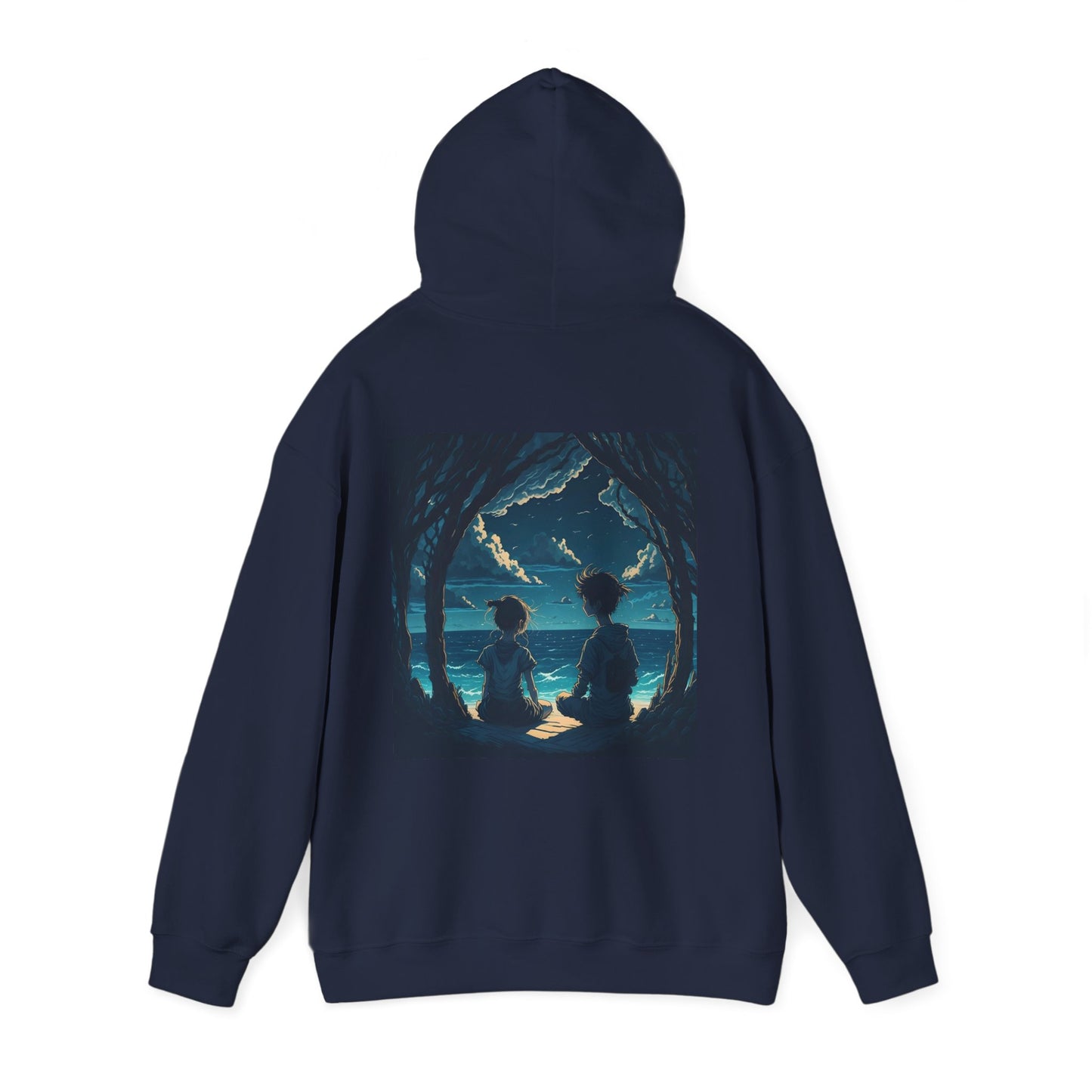 Tranquil graphic Unisex Heavy Blend Hooded Sweatshirt