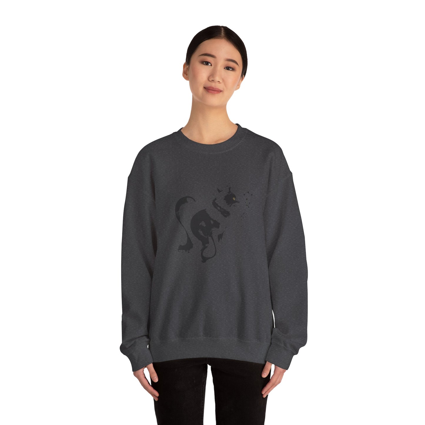 Whiskers in strokes Unisex Heavy Blend™ Crewneck Graphic Sweatshirt