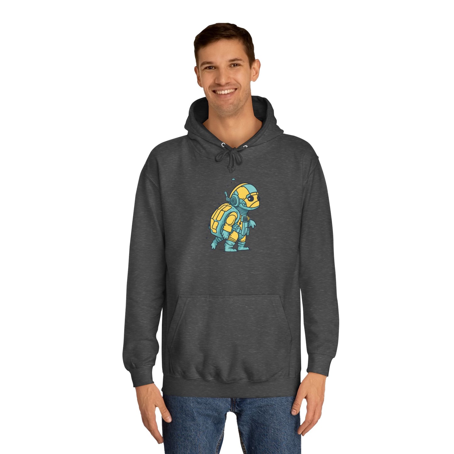 Cosmic Voyager Turtle Unisex College Hoodie