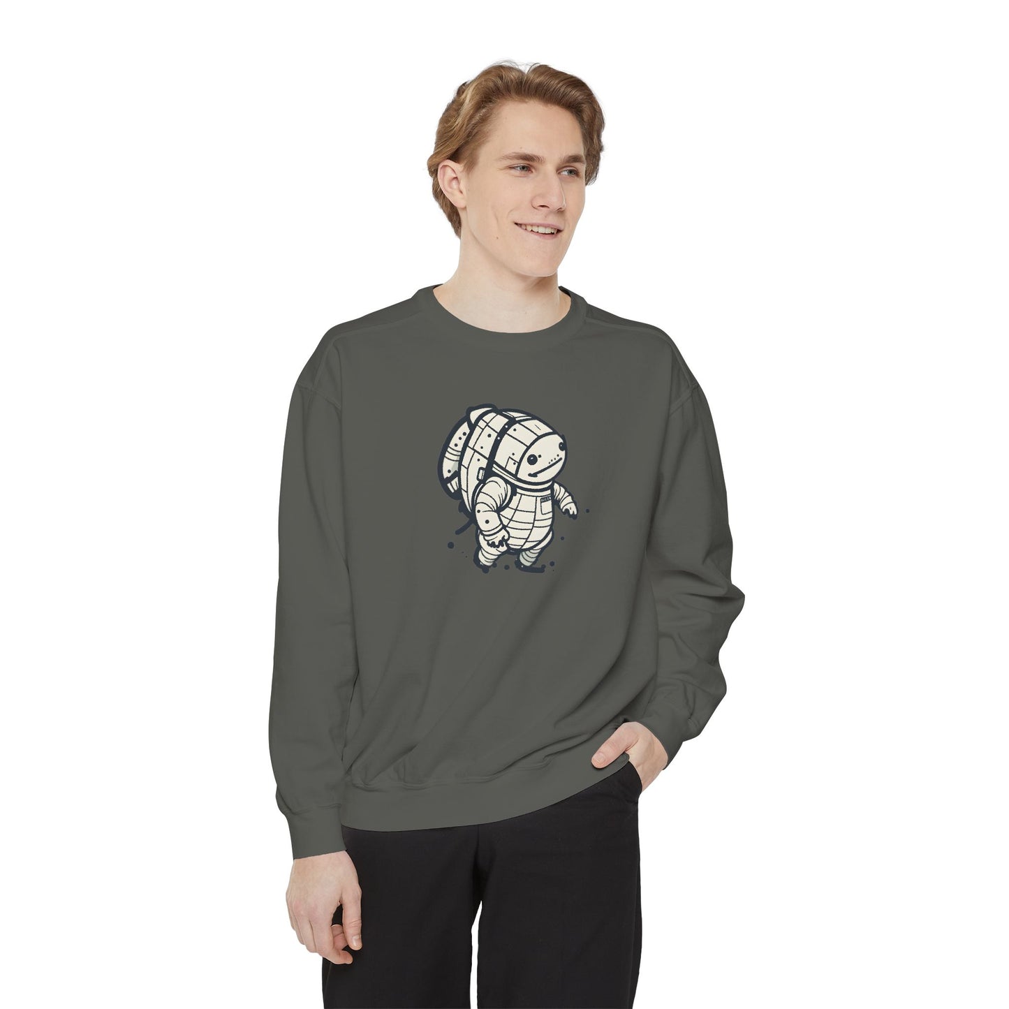 Celestial Explorer Turtle Unisex Garment-Dyed Sweatshirt