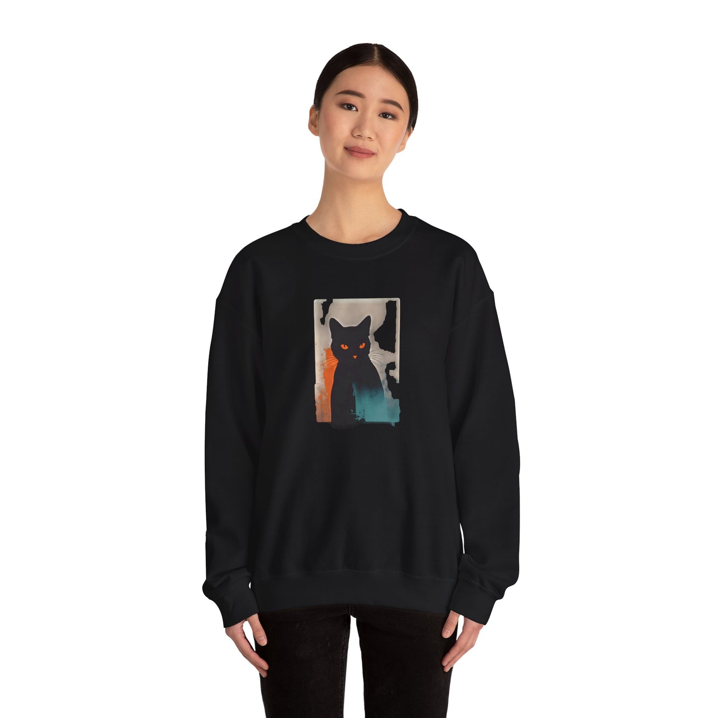 Grace in Purr Unisex Heavy Blend™ Crewneck Graphic Sweatshirt