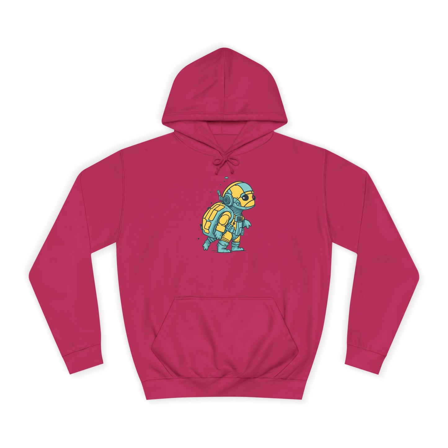 Cosmic Voyager Turtle Unisex College Hoodie