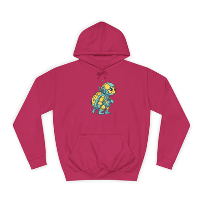 Cosmic Voyager Turtle Unisex College Hoodie