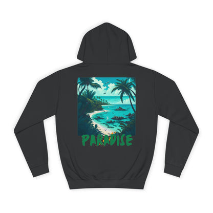 Hell or Paradise Graphic Unisex College Hoodie