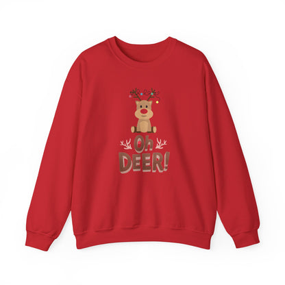 Oh Deer, Tangled Cheer Unisex Crewneck Christmas Sweatshirt