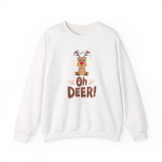 Oh Deer, Tangled Cheer Unisex Crewneck Christmas Sweatshirt