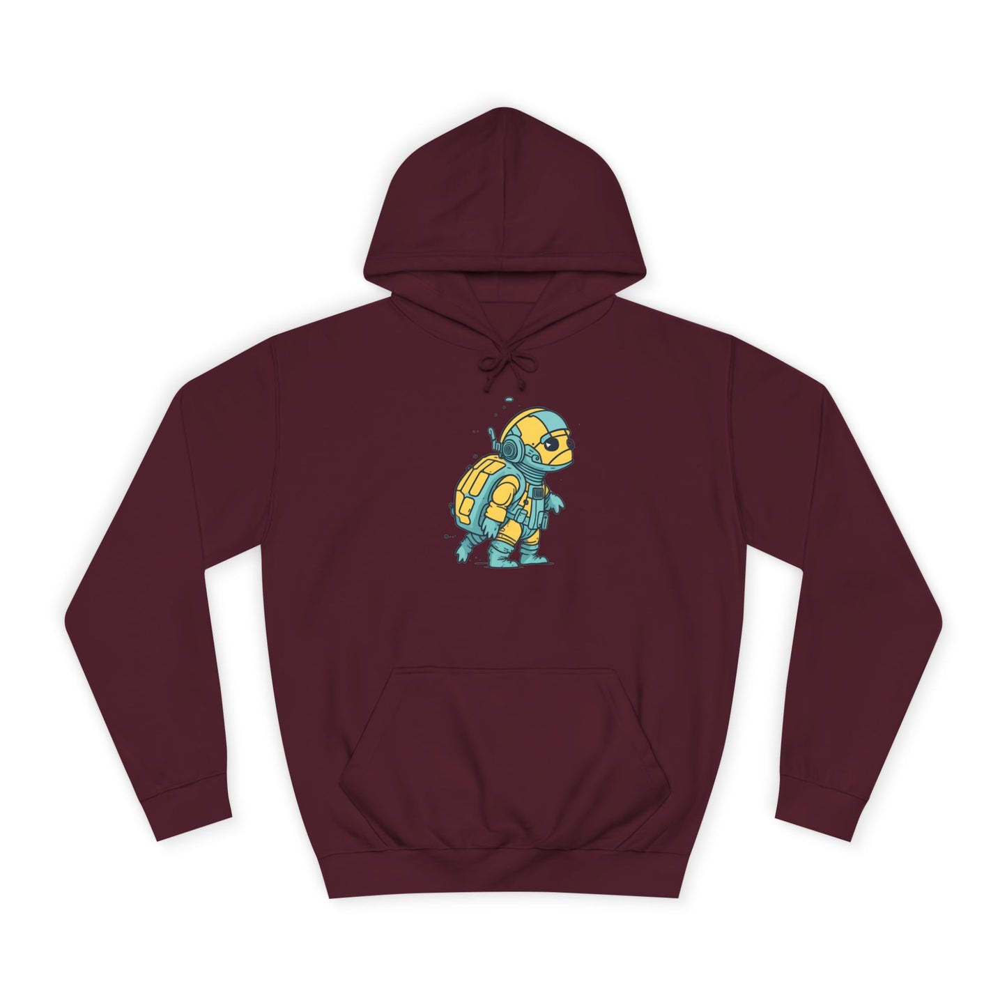 Cosmic Voyager Turtle Unisex College Hoodie