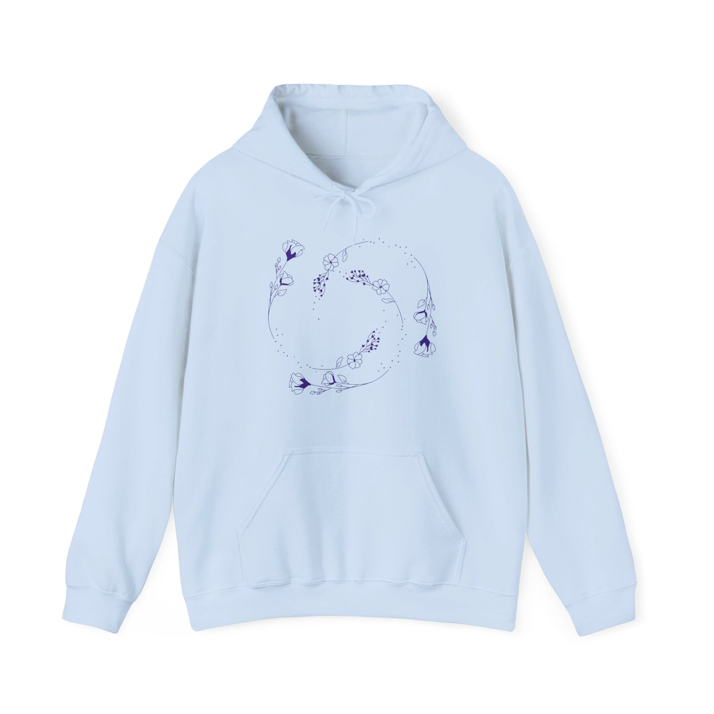 Swirling flower Unisex Heavy Blend Hooded Sweatshirt