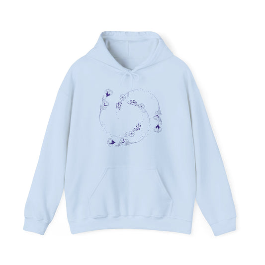 Swirling flower Unisex Heavy Blend Hooded Sweatshirt