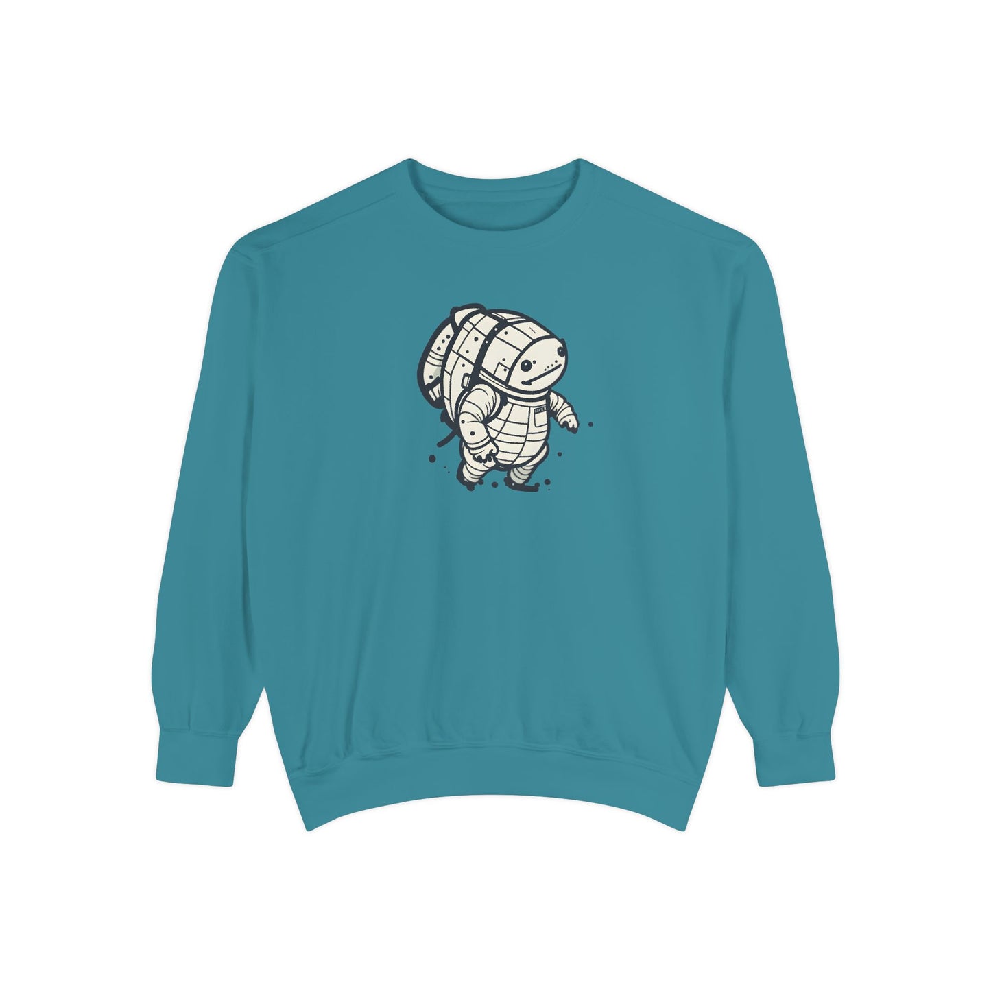 Celestial Explorer Turtle Unisex Garment-Dyed Sweatshirt