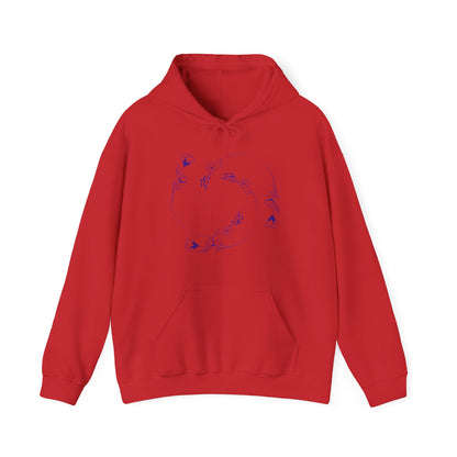 Swirling flower Unisex Heavy Blend Hooded Sweatshirt