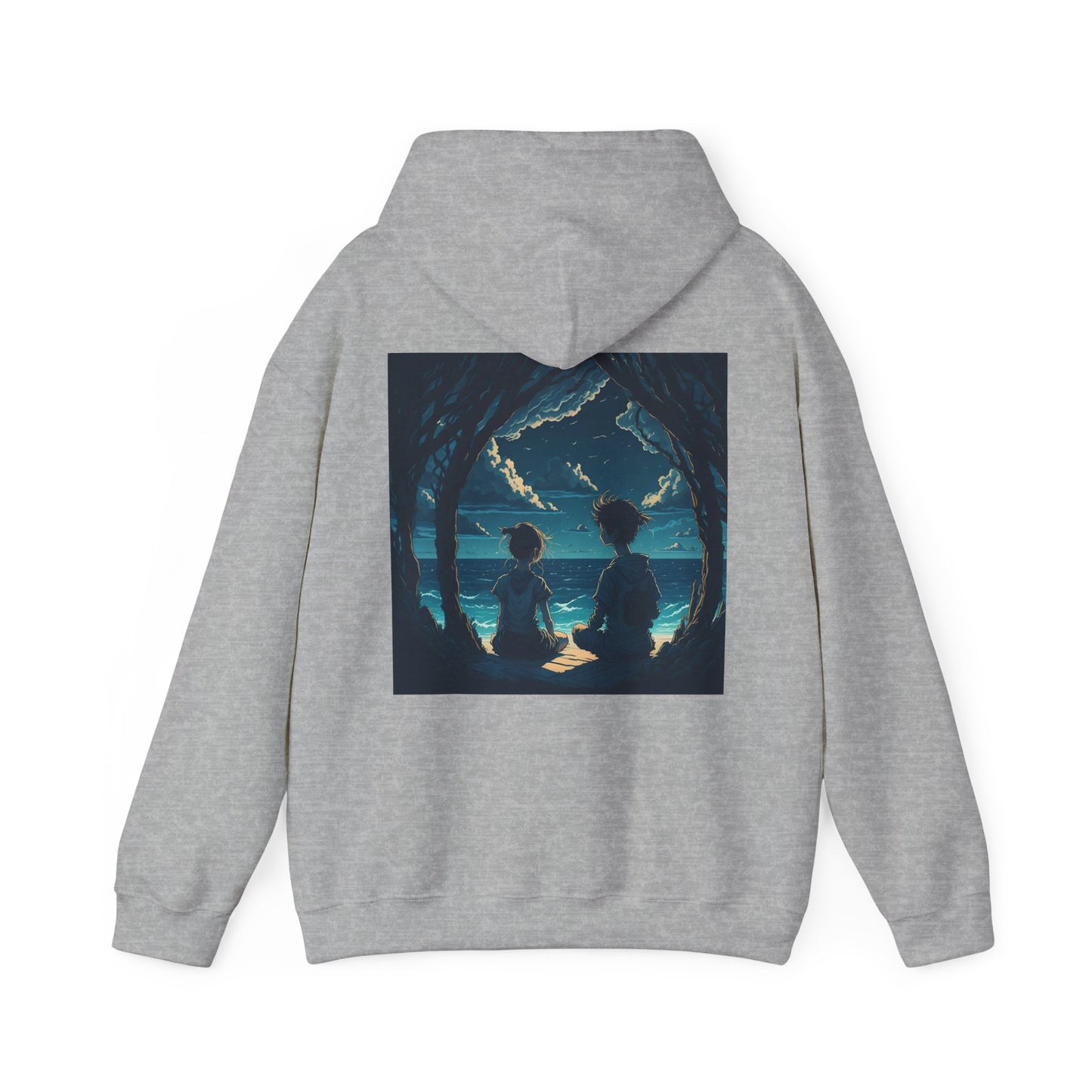 Tranquil graphic Unisex Heavy Blend Hooded Sweatshirt