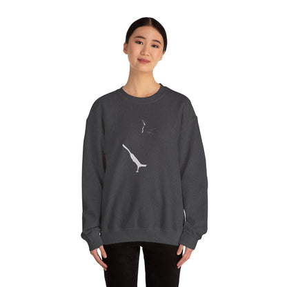 Whiskers in Shadow Unisex Heavy Blend™ Crewneck Graphic Sweatshirt