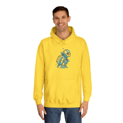 Cosmic Voyager Turtle Unisex College Hoodie
