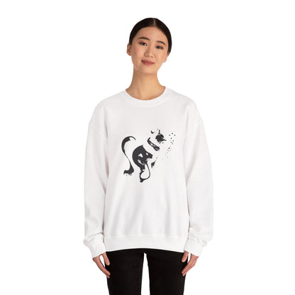 Whiskers in strokes Unisex Heavy Blend™ Crewneck Graphic Sweatshirt