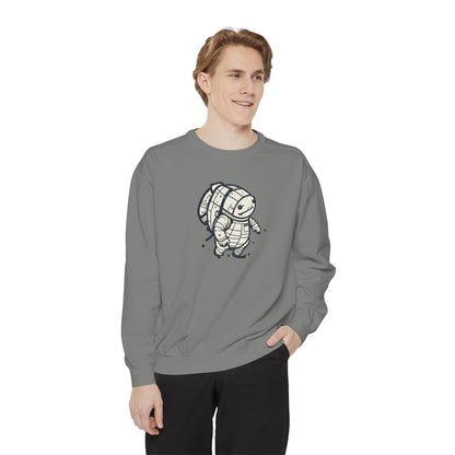 Celestial Explorer Turtle Unisex Garment-Dyed Sweatshirt