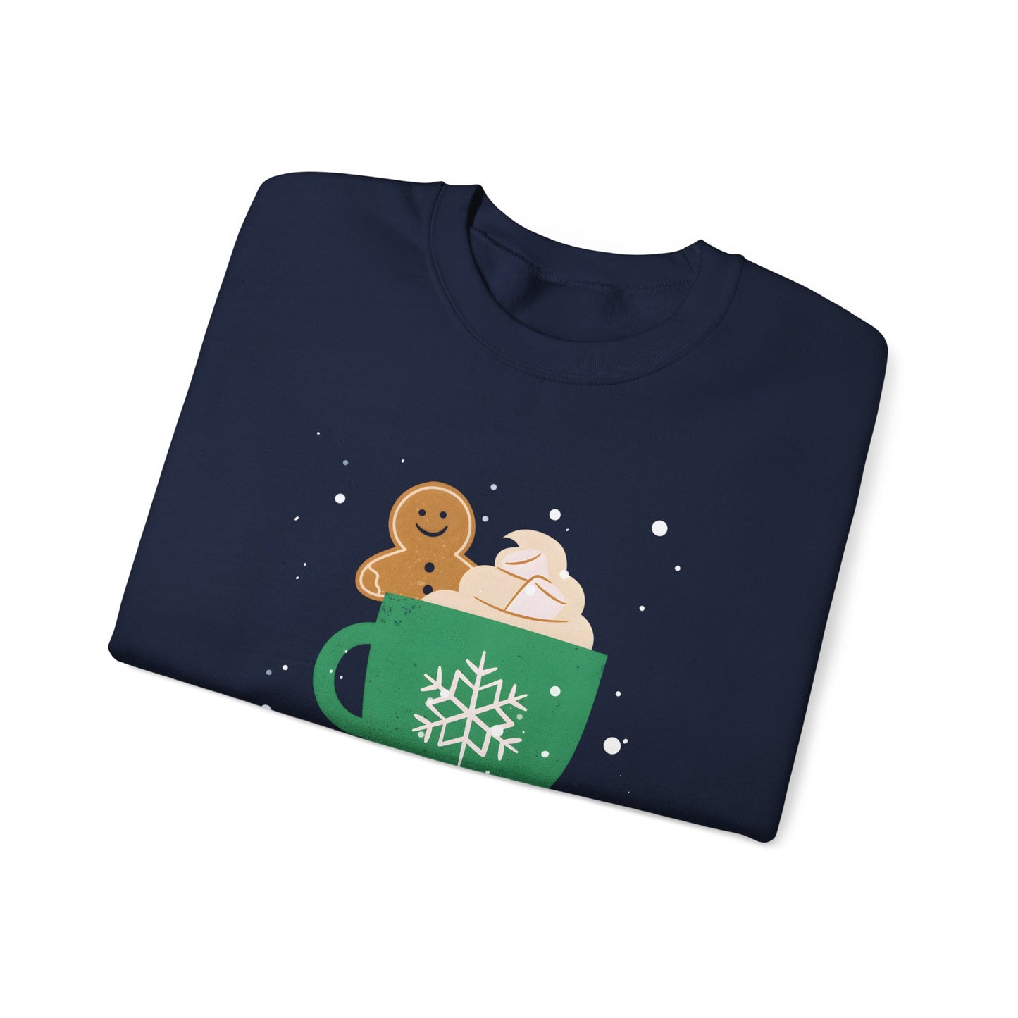 Gingerbread & Cocoa Comfort Sweatshirt Unisex Crewneck Christmas Sweatshirt
