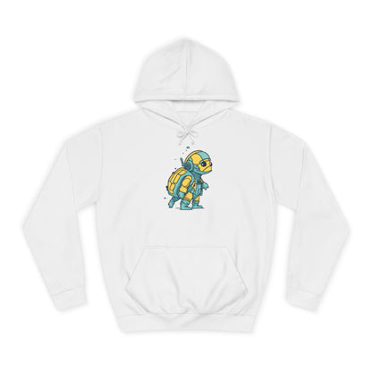 Cosmic Voyager Turtle Unisex College Hoodie