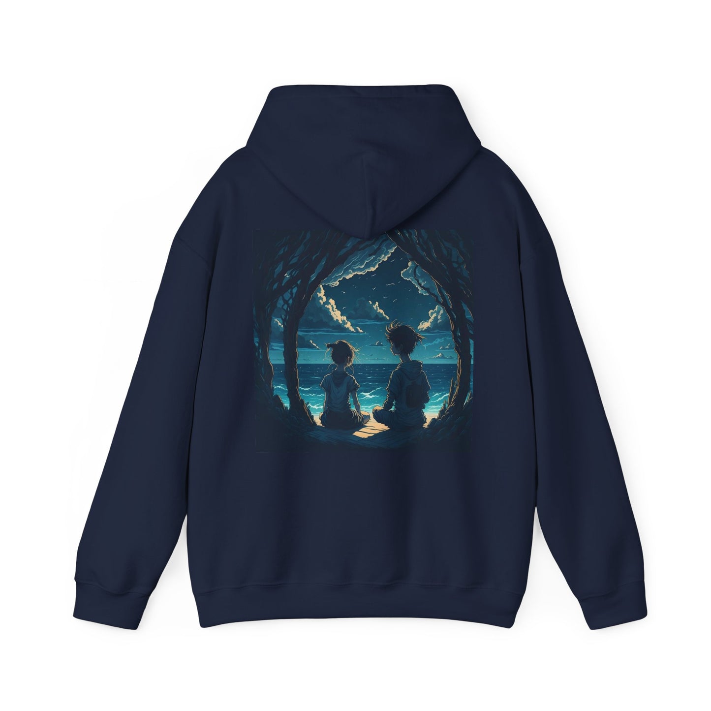 Tranquil graphic Unisex Heavy Blend Hooded Sweatshirt