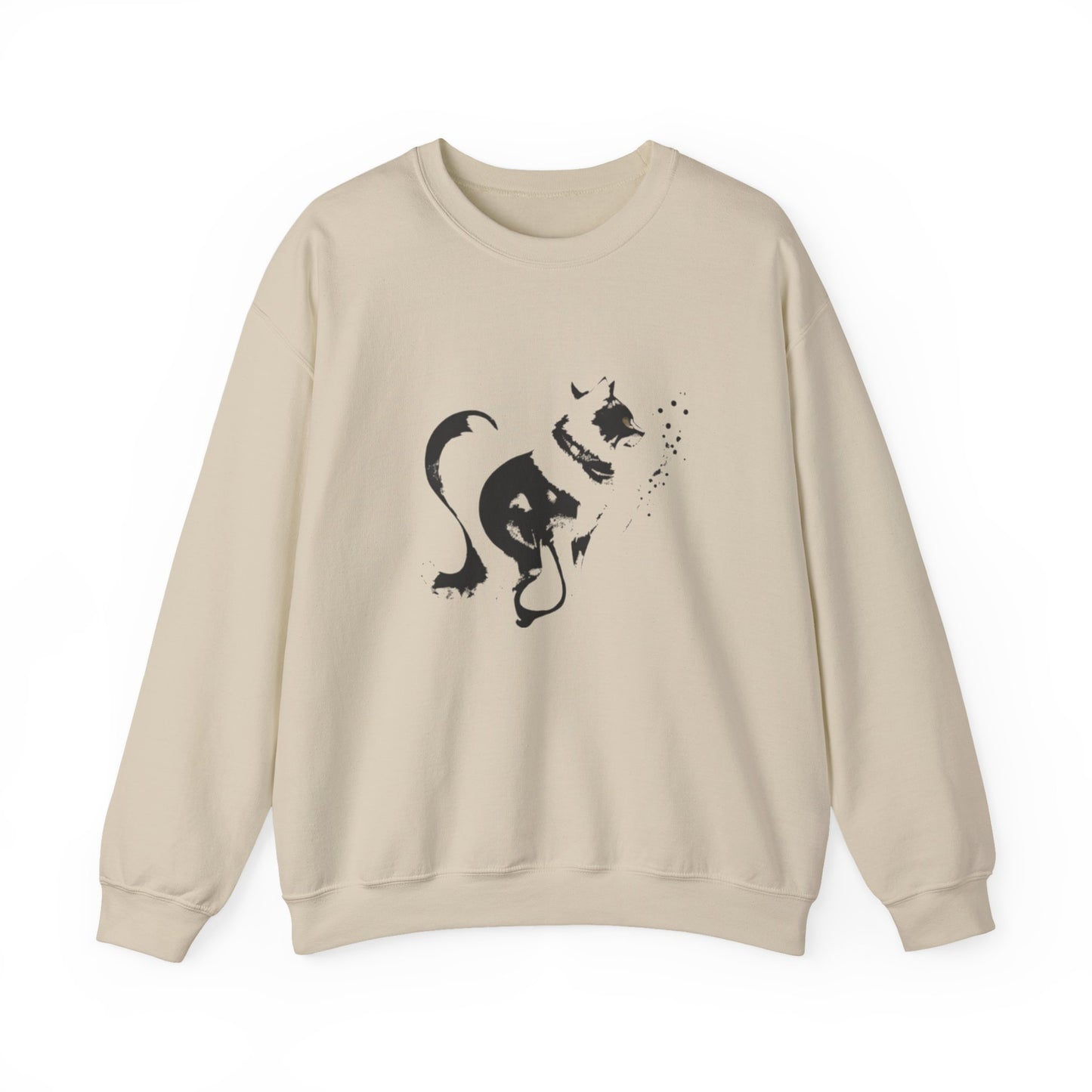Whiskers in strokes Unisex Heavy Blend™ Crewneck Graphic Sweatshirt