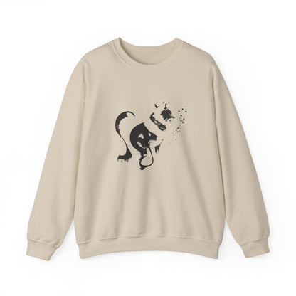 Whiskers in strokes Unisex Heavy Blend™ Crewneck Graphic Sweatshirt