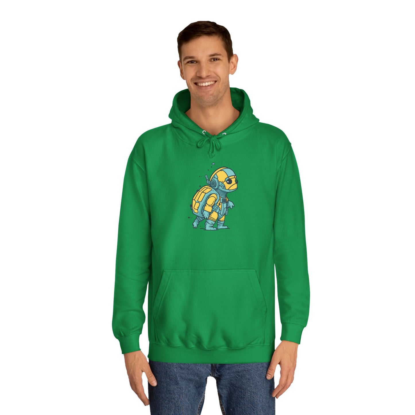 Cosmic Voyager Turtle Unisex College Hoodie